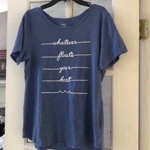 Short sleeve “whatever floats your boat” shirt